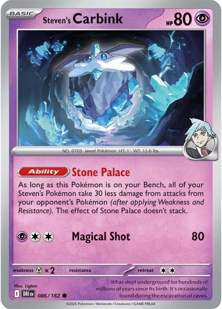 Image for Steven's Carbink (086/182) (SV10: Destined Rivals) - Pokemon