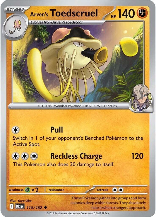 Image for Arven's Toedscruel (110/182) (SV10: Destined Rivals) - Pokemon