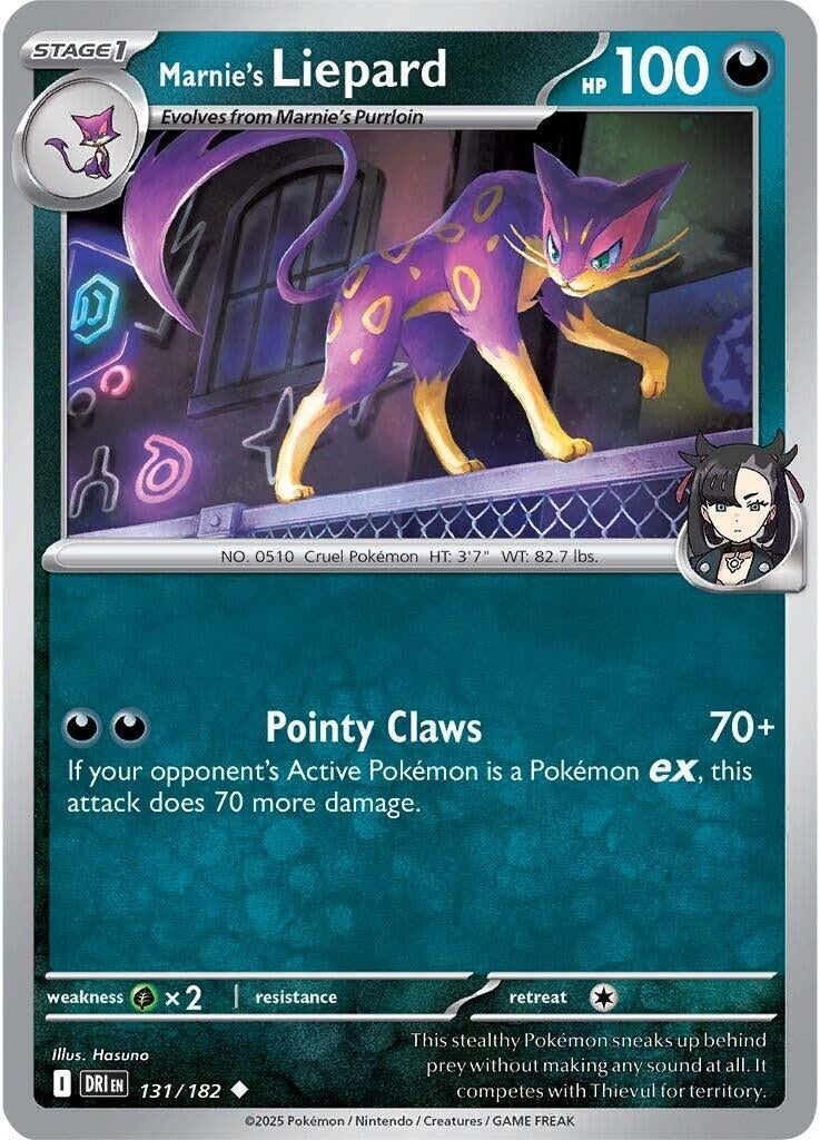 Image for Marnie's Liepard (131/182) (SV10: Destined Rivals) - Pokemon