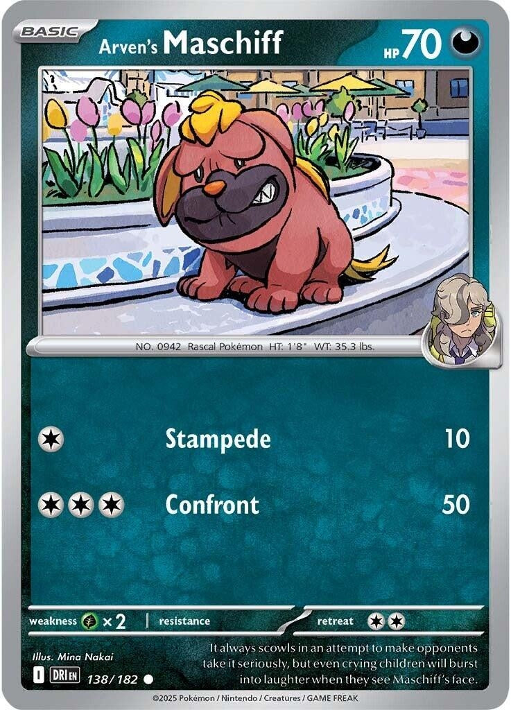 Image for Arven's Maschiff (138/182) (SV10: Destined Rivals) - Pokemon