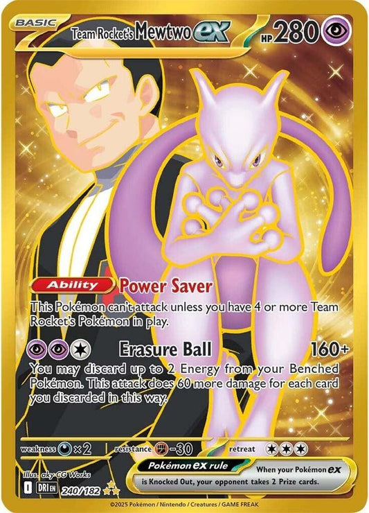 Team Rocket's Mewtwo ex - 240/182 - SV10: Destined Rivals (DRI)