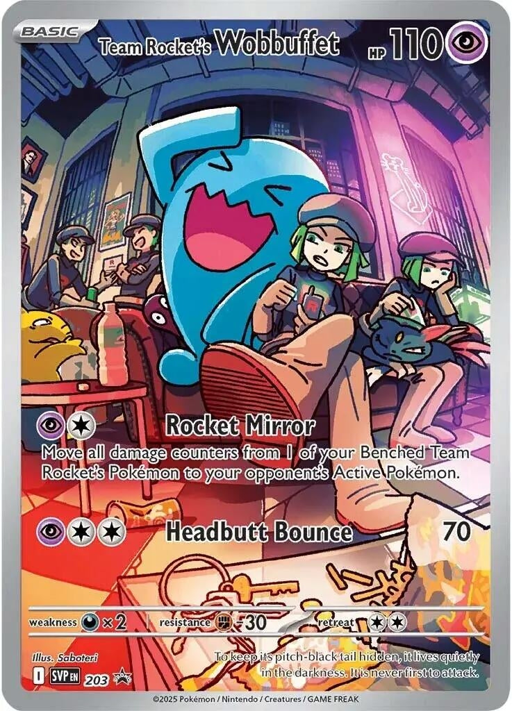 Image for Team Rocket's Wobbuffet (203) (SV: Scarlet & Violet Promo Cards) - Pokemon