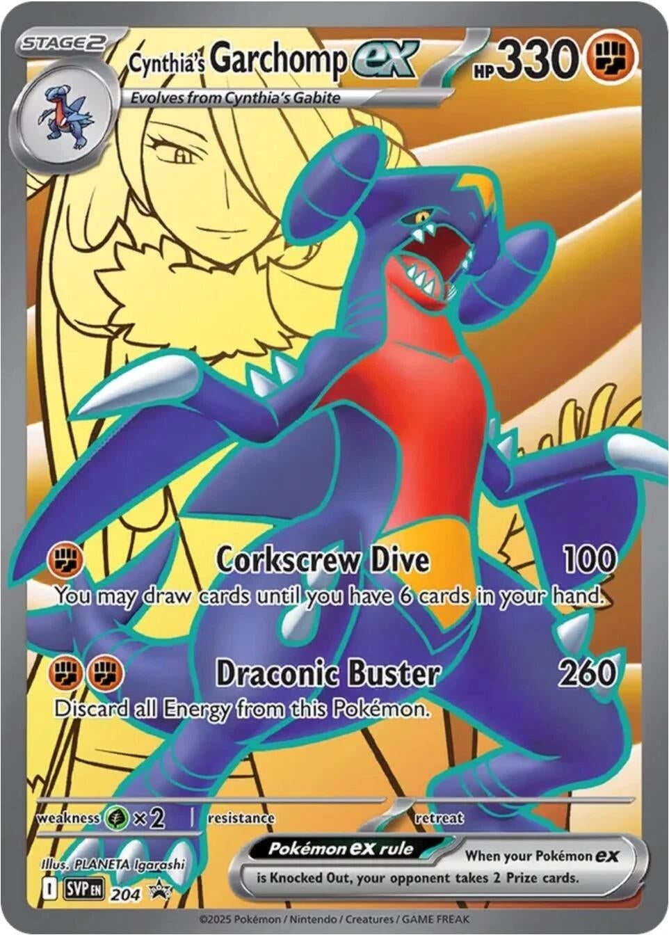 Image for Cynthia's Garchomp ex (204) (SV: Scarlet & Violet Promo Cards) - Pokemon