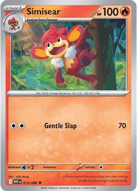 Image for Simisear (015/086) (SV: White Flare) - Pokemon