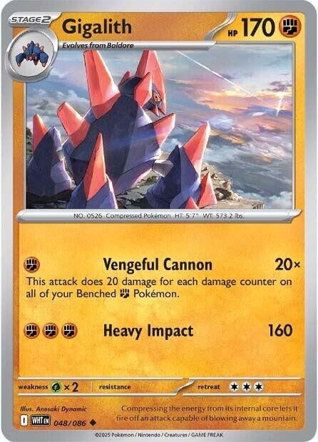 Image for Gigalith (048/086) (SV: White Flare) - Pokemon