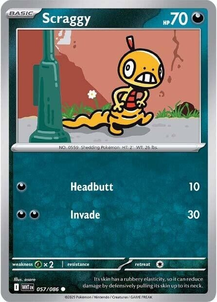 Image for Scraggy (057/086) (SV: White Flare) - Pokemon