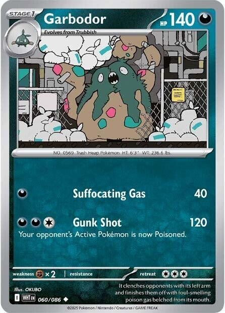 Image for Garbodor (060/086) (SV: White Flare) - Pokemon