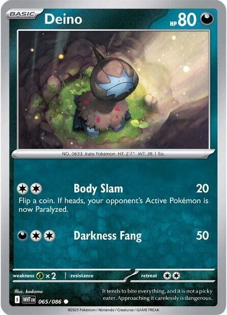 Image for Deino (065/086) (SV: White Flare) - Pokemon