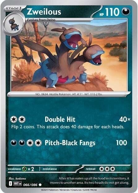 Image for Zweilous (066/086) (SV: White Flare) - Pokemon
