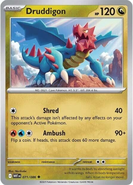 Image for Druddigon (071/086) (SV: White Flare) - Pokemon