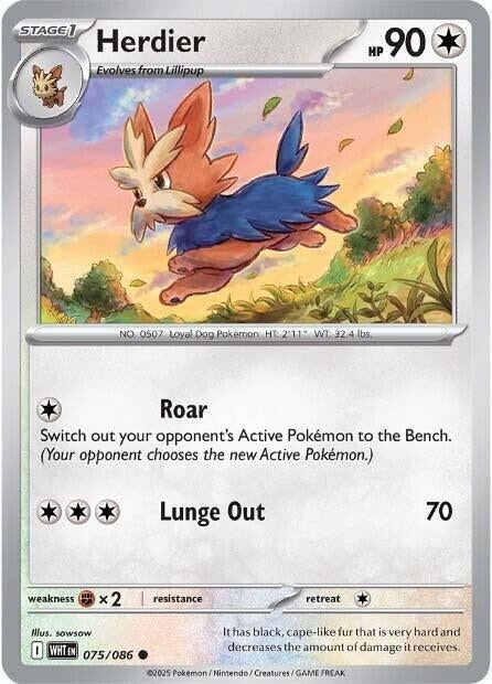 Image for Herdier (075/086) (SV: White Flare) - Pokemon