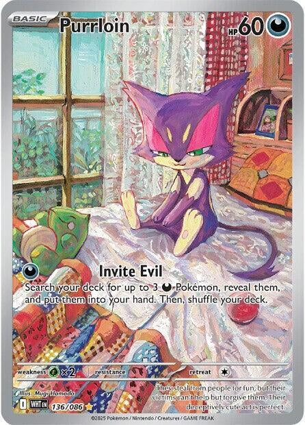 Image for Purrloin (136/086) (SV: White Flare) - Pokemon