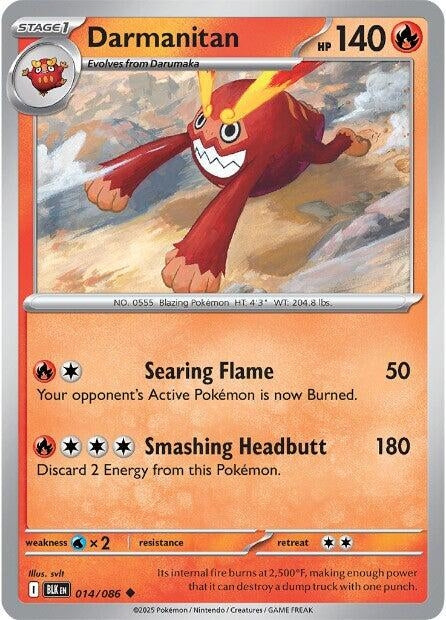 Image for Darmanitan (014/086) (SV: Black Bolt) - Pokemon