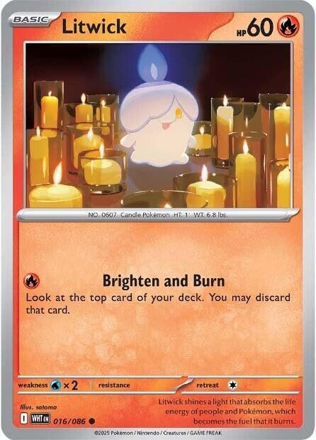 Image for Litwick (016/086) (SV: White Flare) - Pokemon