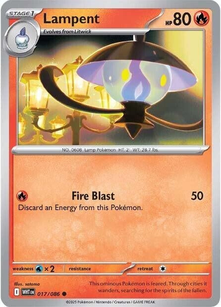 Image for Lampent (017/086) (SV: White Flare) - Pokemon