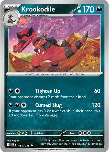 Image for Krookodile (059/086) (SV: Black Bolt) - Pokemon