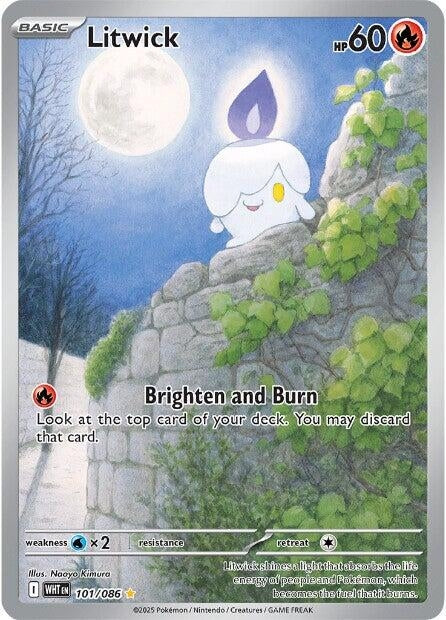 Image for Litwick (101/086) (SV: White Flare) - Pokemon