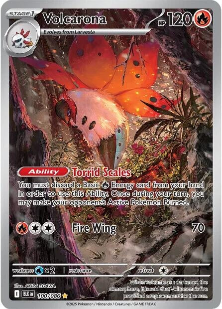 Image for Volcarona (100/086) (SV: Black Bolt) - Pokemon