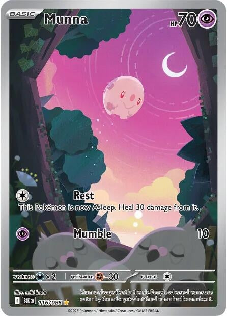 Image for Munna (116/086) (SV: Black Bolt) - Pokemon