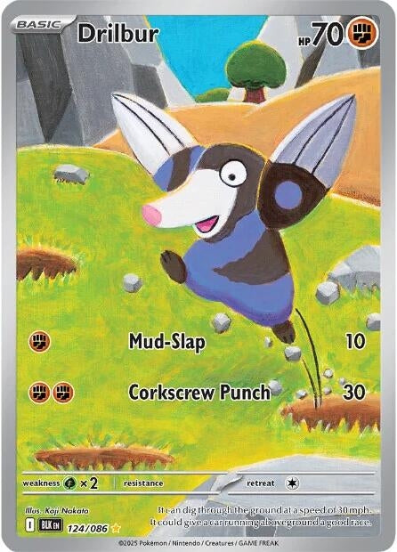 Image for Drilbur (124/086) (SV: Black Bolt) - Pokemon