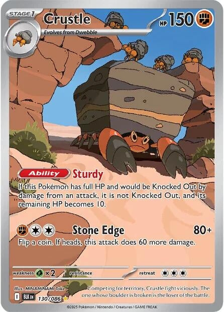 Image for Crustle (130/086) (SV: Black Bolt) - Pokemon