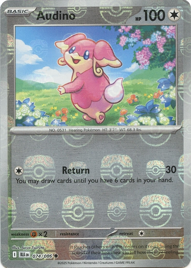 Image for Audino - 074/086 (Master Ball Pattern) (074/086) (SV: Black Bolt) - Pokemon