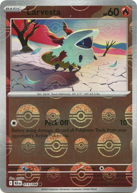 Image for Larvesta (Poke Ball Pattern) (015/086) (SV: Black Bolt) - Pokemon