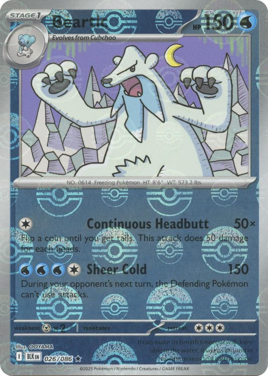 Image for Beartic (Poke Ball Pattern) (026/086) (SV: Black Bolt) - Pokemon