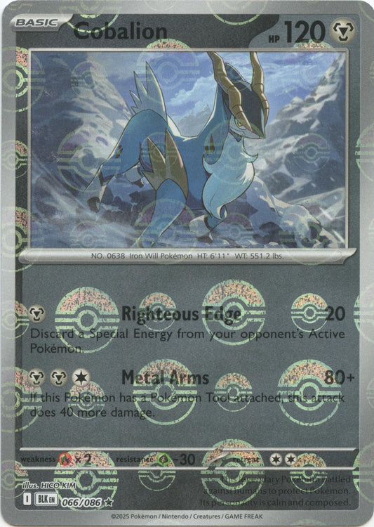Image for Cobalion (Poke Ball Pattern) (066/086) (SV: Black Bolt) - Pokemon
