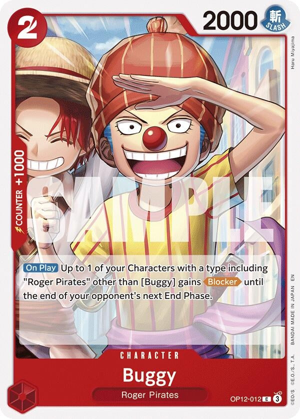 Image for Buggy (012) (OP12-012) (Legacy of the Master) (OP12) - One Piece Card Game