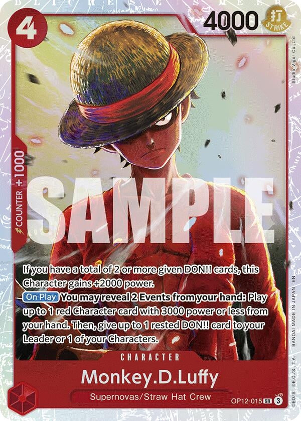Image for Monkey.D.Luffy (OP12-015) (Legacy of the Master) (OP12) - One Piece Card Game