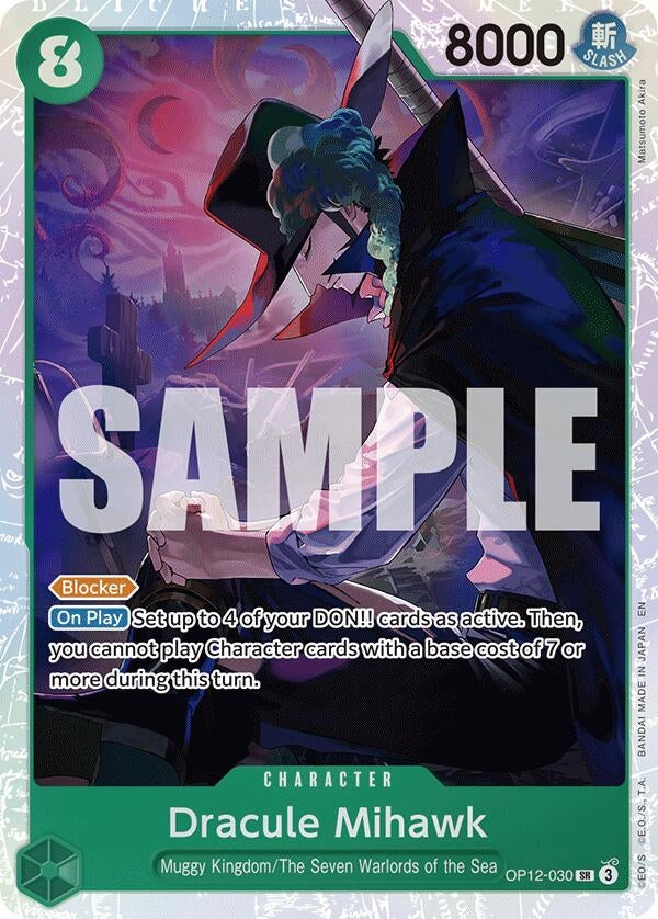 Image for Dracule Mihawk (OP12-030) (Legacy of the Master) (OP12) - One Piece Card Game