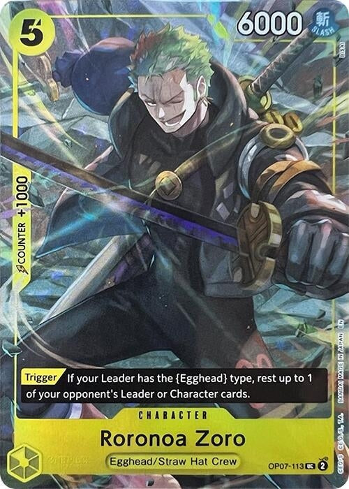 Roronoa Zoro (Illustration Box Vol.3) (OP07-113) (One Piece Promotion Cards)