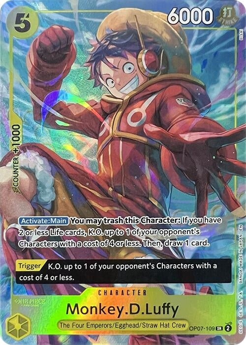 Monkey.D.Luffy (Illustration Box Vol.3) (OP07-109) (One Piece Promotion Cards)
