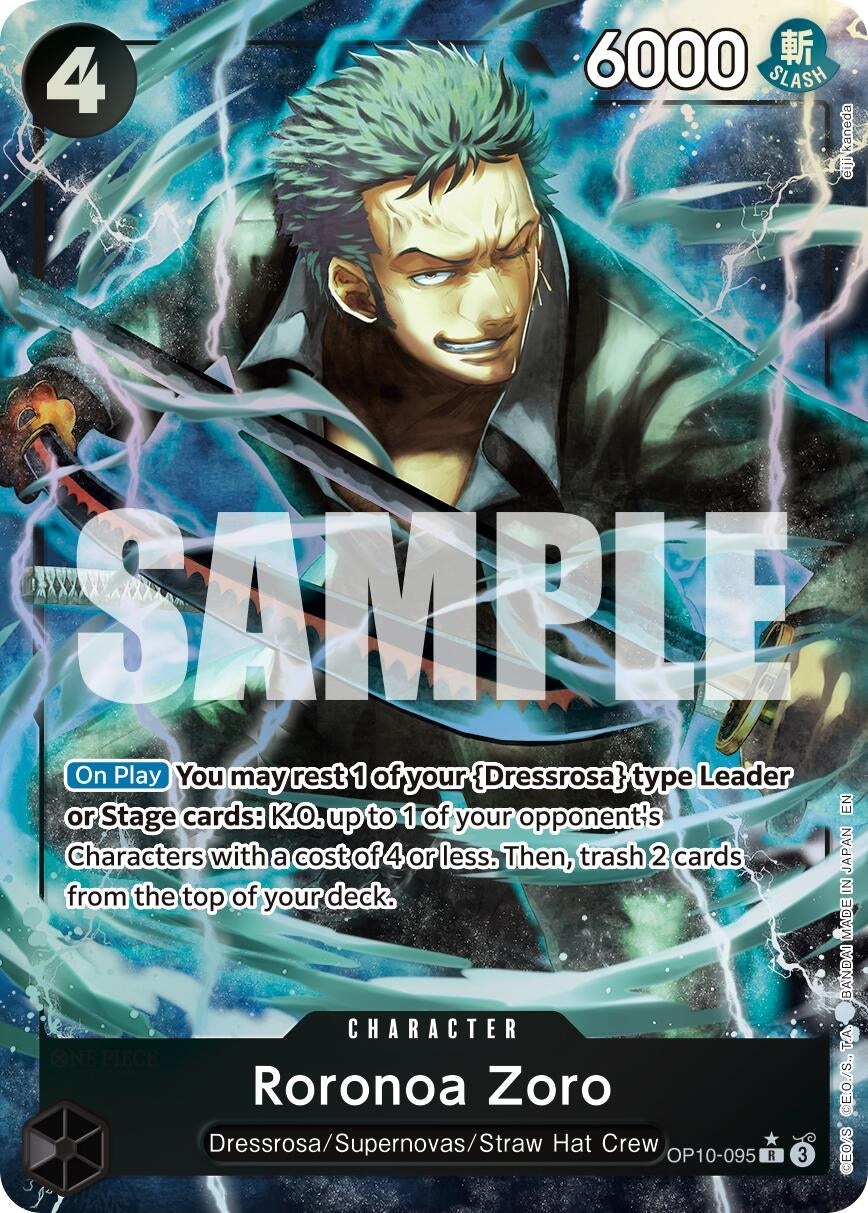 Roronoa Zoro - OP10-095 (Alternate Art) (OP10-095) (Premium Booster -The Best- Vol. 2)
