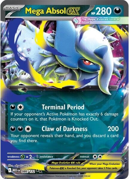 Image for Mega Absol ex (086/132) (ME01: Mega Evolution) - Pokemon