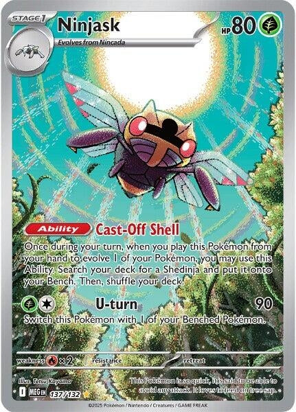 Image for Ninjask (137/132) (ME01: Mega Evolution) - Pokemon