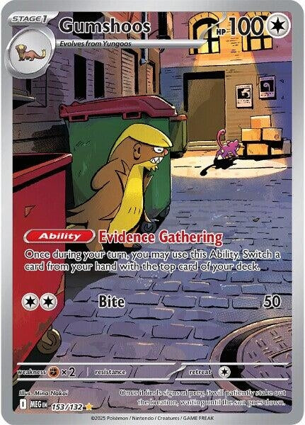 Image for Gumshoos (153/132) (ME01: Mega Evolution) - Pokemon