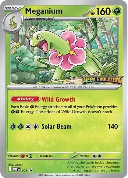 Image for Meganium - 001 (001) (ME: Mega Evolution Promo) (MEP) - Pokemon