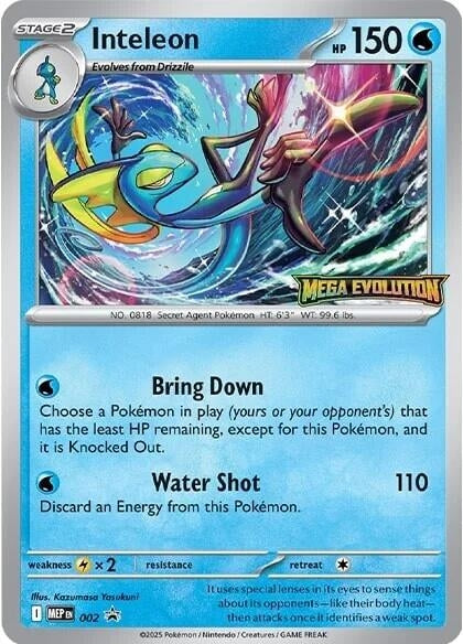 Image for Inteleon - 002 (002) (ME: Mega Evolution Promo) (MEP) - Pokemon