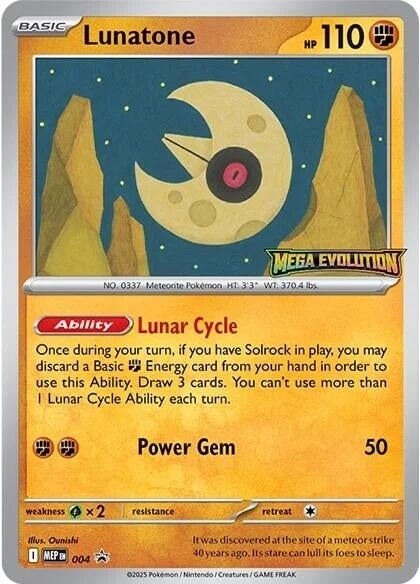 Image for Lunatone - 004 (004) (ME: Mega Evolution Promo) (MEP) - Pokemon