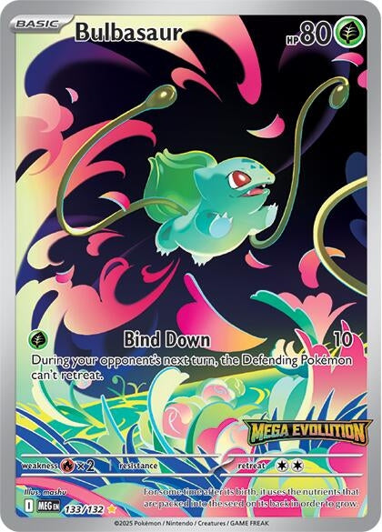 Bulbasaur - 133/132 (Mega Evolution Stamped) (133/132) (Miscellaneous Cards & Products)