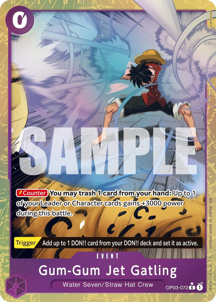Gum-Gum Jet Gatling (Alternate Art) (OP03-072) (Premium Booster -The Best- Vol. 2)