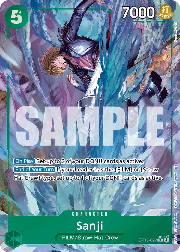 Image for Sanji (Alternate Art) (OP13-027) (Carrying On His Will) (OP13) - One Piece Card Game