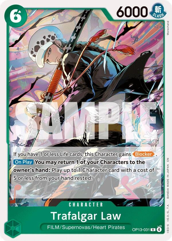 Image for Trafalgar Law (OP13-031) (Carrying On His Will) (OP13) - One Piece Card Game