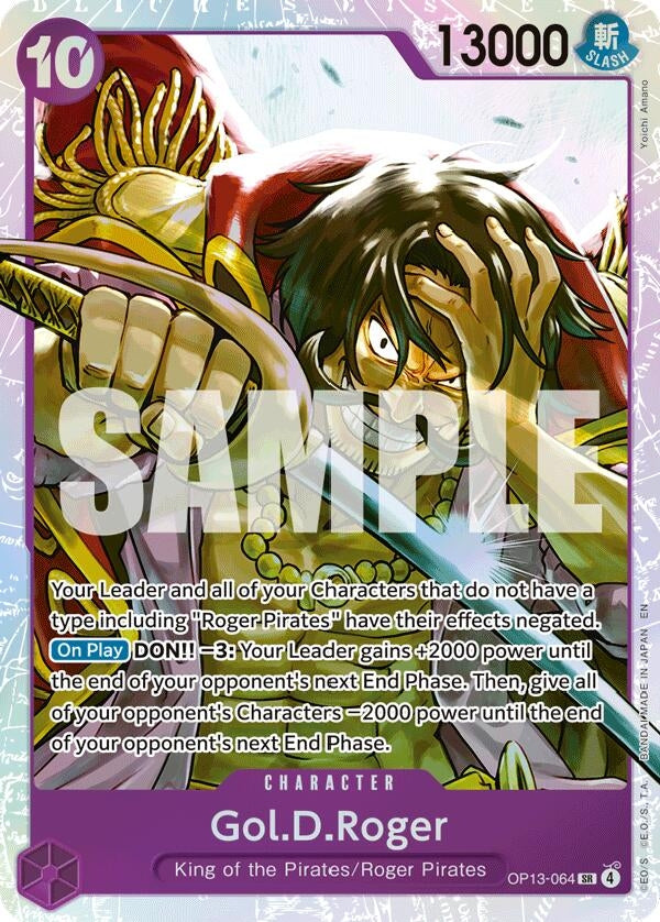 Image for Gol.D.Roger (064) (OP13-064) (Carrying On His Will) (OP13) - One Piece Card Game