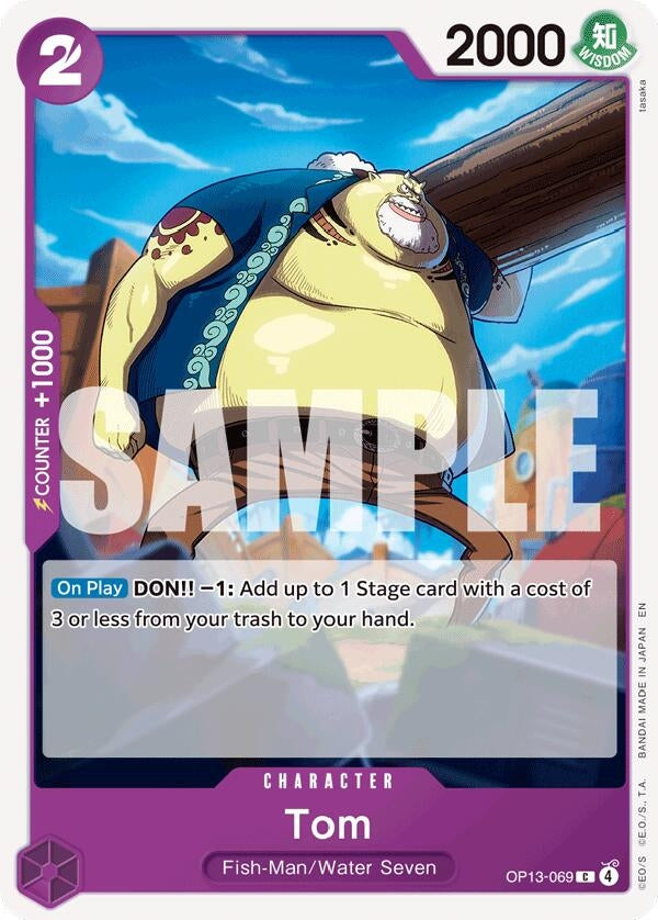 Image for Tom (OP13-069) (Carrying On His Will) (OP13) - One Piece Card Game