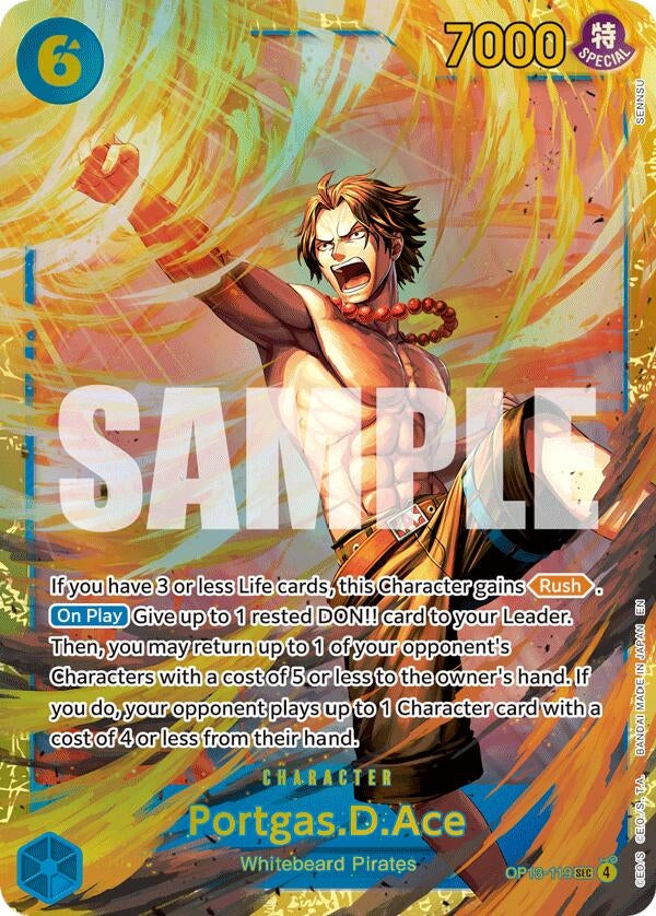 Image for Portgas.D.Ace (119) (OP13-119) (Carrying On His Will) (OP13) - One Piece Card Game