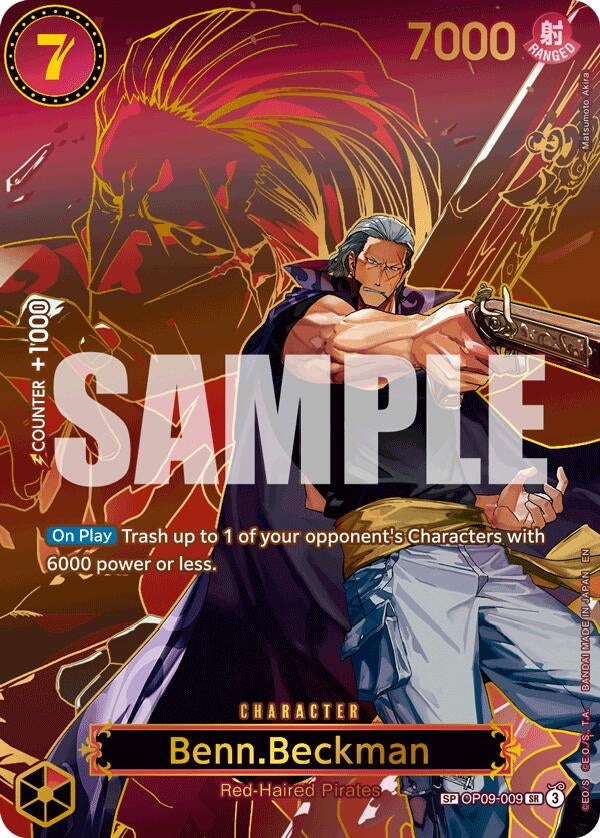 Image for Benn.Beckman (SP) (OP09-009) (Carrying On His Will) (OP13) - One Piece Card Game