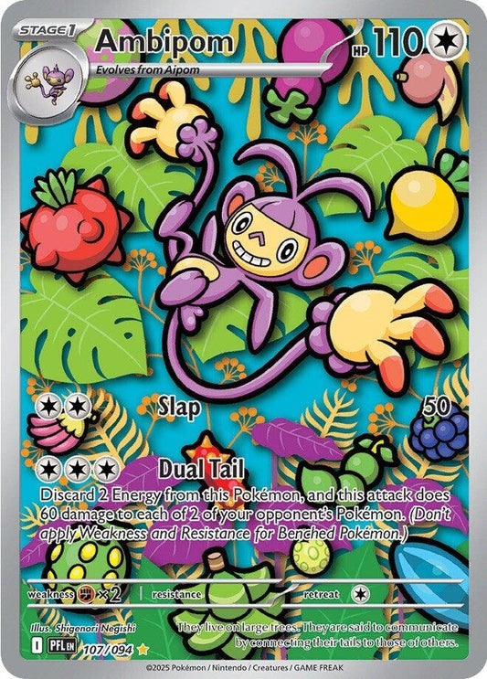 Image for Ambipom (107/094) (ME02: Phantasmal Flames) - Pokemon